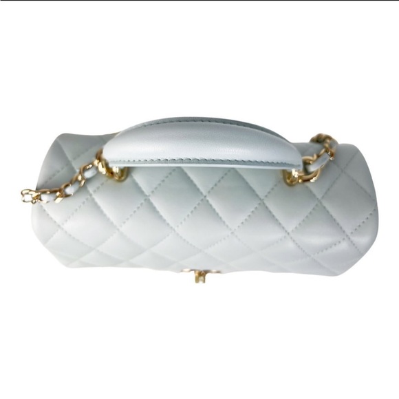 ❌SOLD❌ Chanel mini rectangular flap with top handle (brand new, full set) - Picture 6 of 8